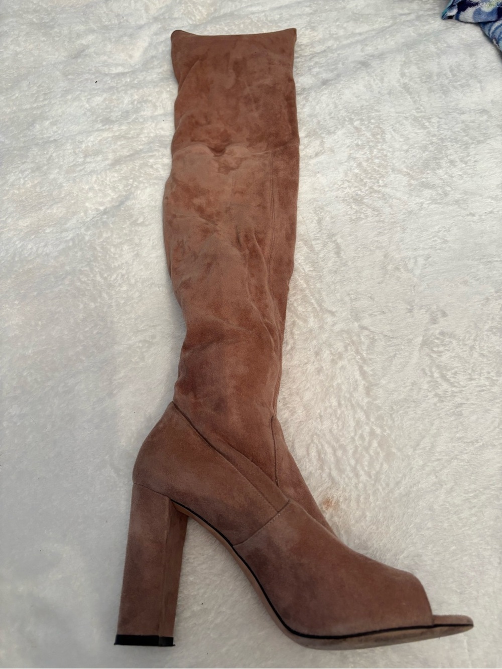 Vero Cuoio Over-the-Knee Suede Boot in Chestnut Brown